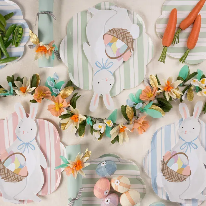 Meri Meri Pastel Stripe Dinner Plates