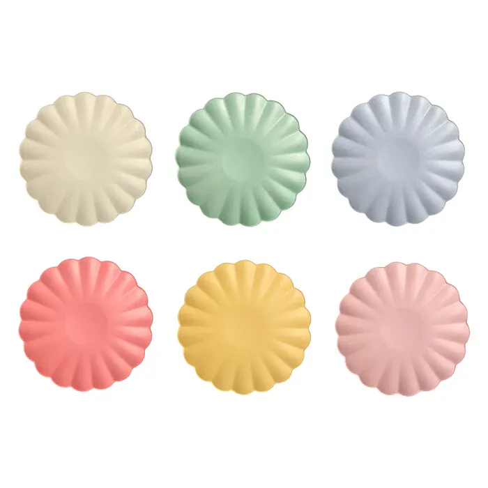 Meri Meri Small Multicolour Reusable Bamboo Plates