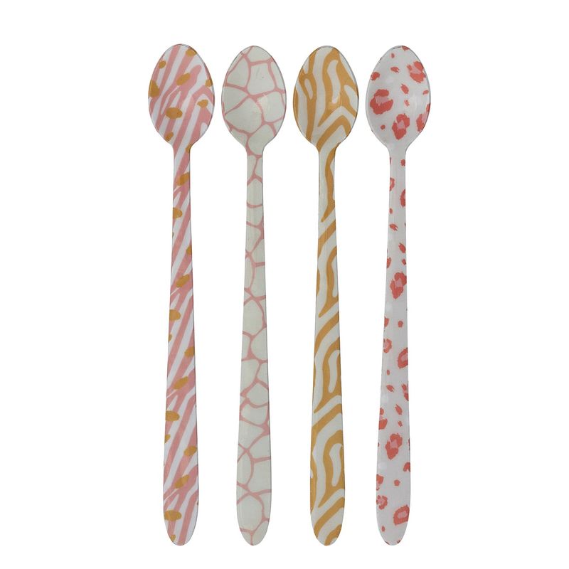 Hazel Mazel Enameled Stainless Steel Cocktail Spoon