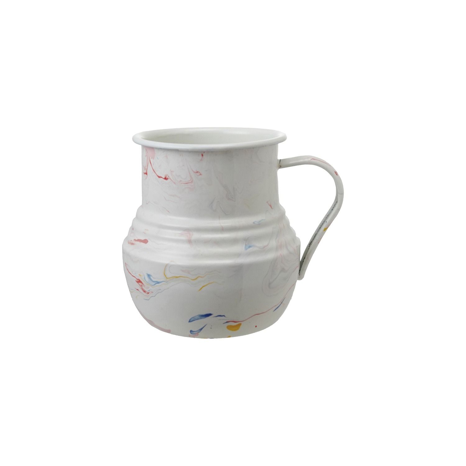 Hazel Mazel Enameled Pitcher w Marble Finish