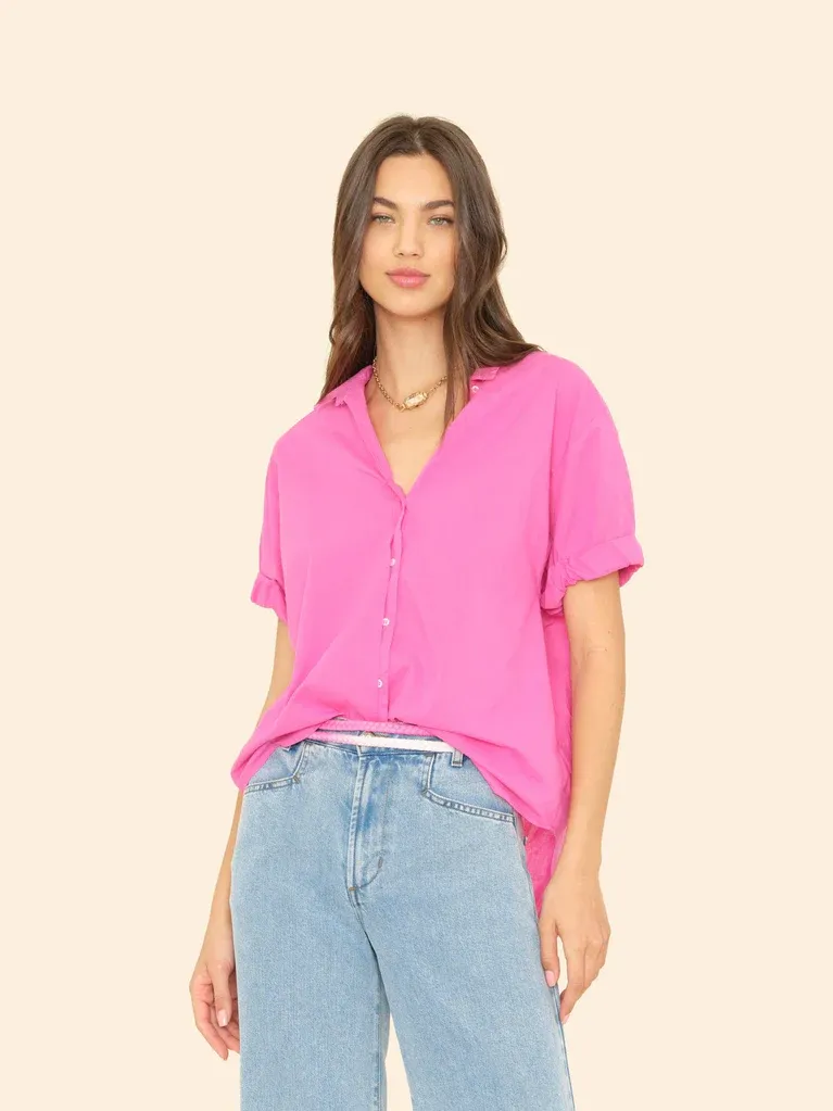 Xirena Channing Shirt Pink Thorn