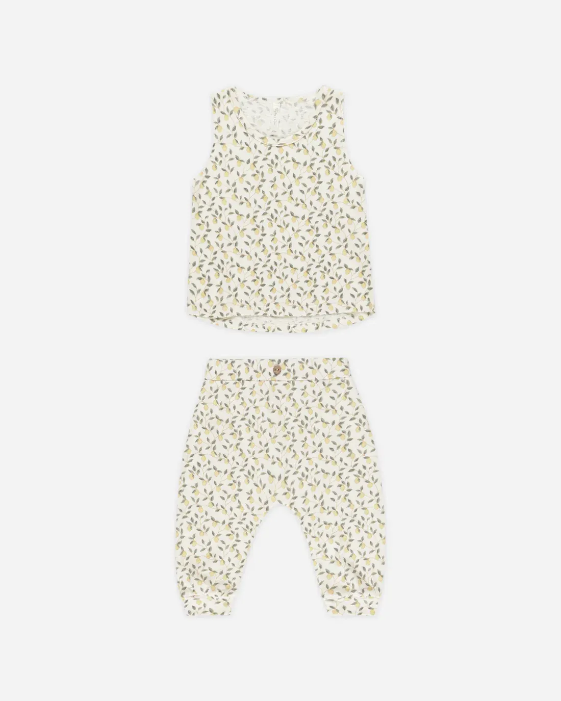 RYLEE &amp; CRU TANK + SLOUCH PANT SET LEMONS