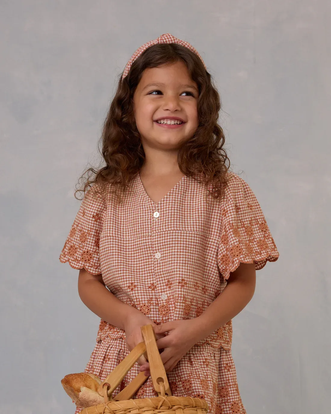 RYLEE &amp; CRU CLEO TOP POPPY GINGHAM