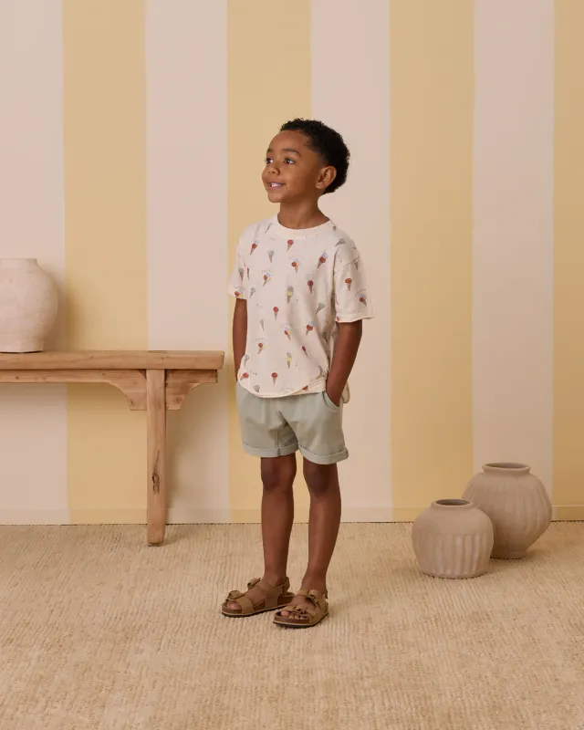 RYLEE &amp; CRU RELAXED SHORT SAGE