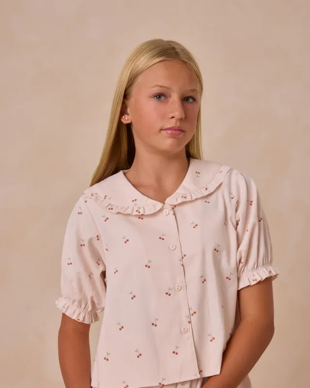 RYLEE &amp; CRU DELILAH PAJAMA SET CHERRIES