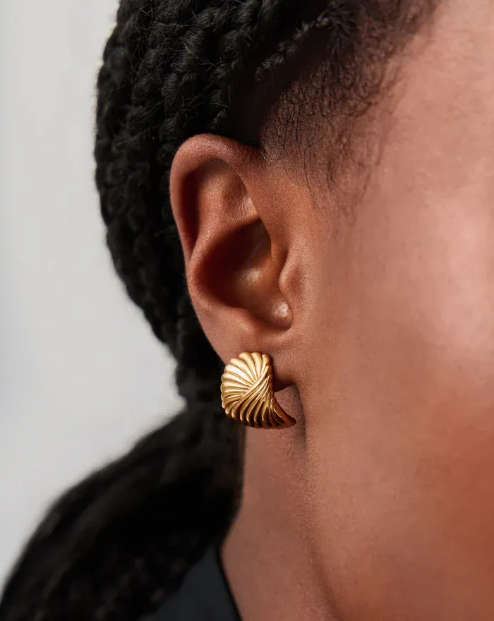 Missoma Ripple Stud Earrings