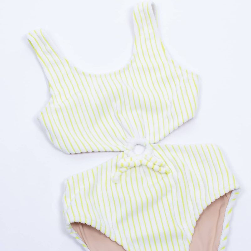 Shade Critters 1 pc- Terry Monokini- Lemon Stripe