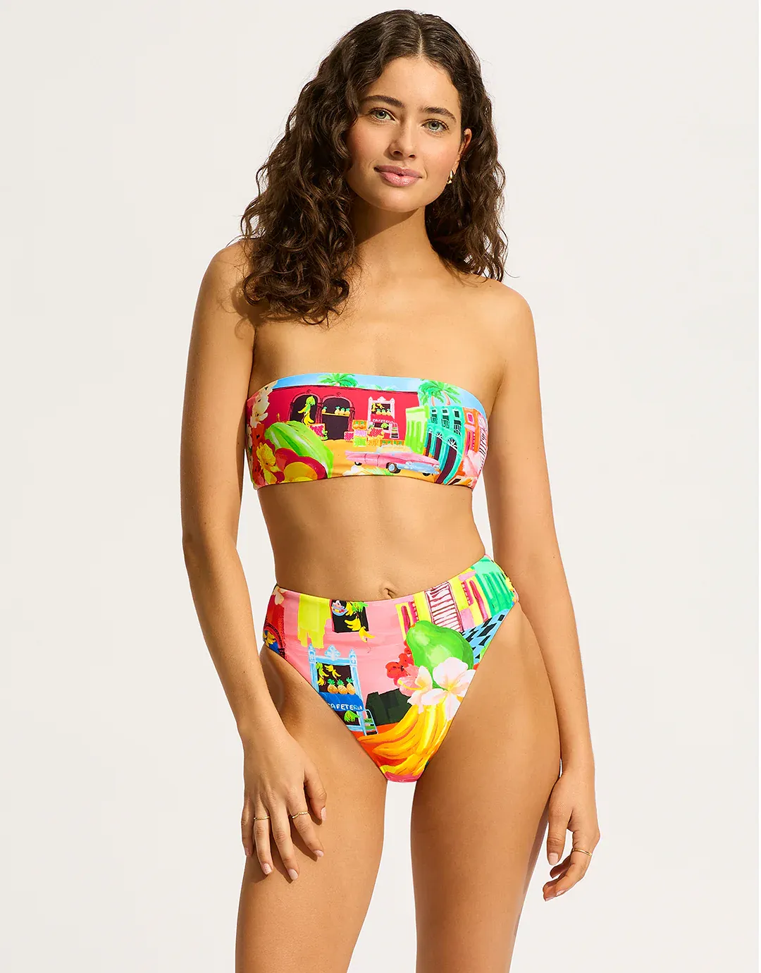Seafolly High Rise Pant Turquoise