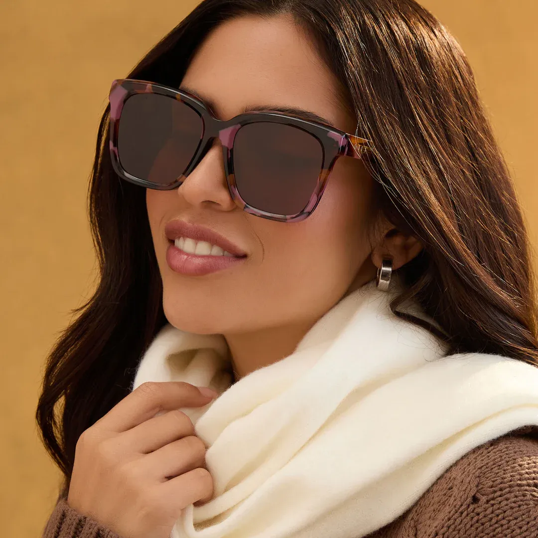 Diff meredith torino tortoise + brown sunglasses
