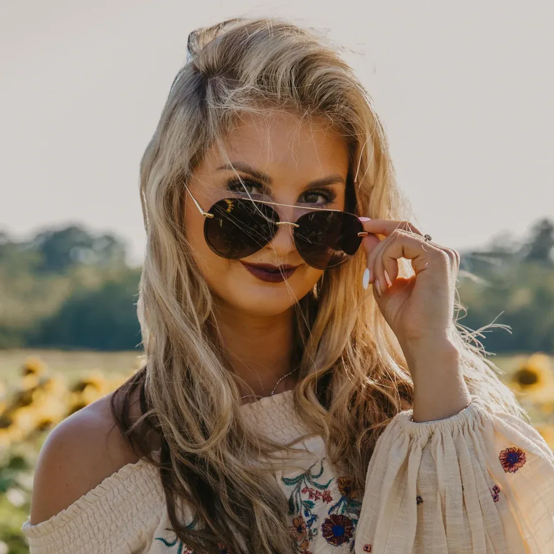 Diff lenox - gold + sea tortoise tips + brown gradient sunglasses