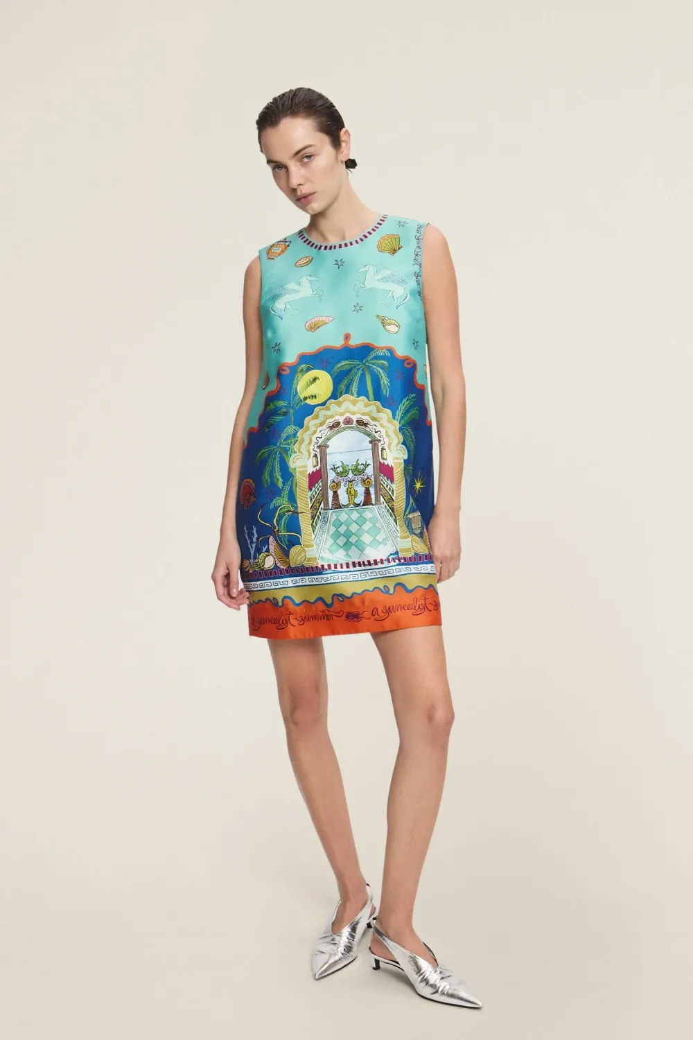 ALEMAIS SURREALIST SUMMER MINI DRESS