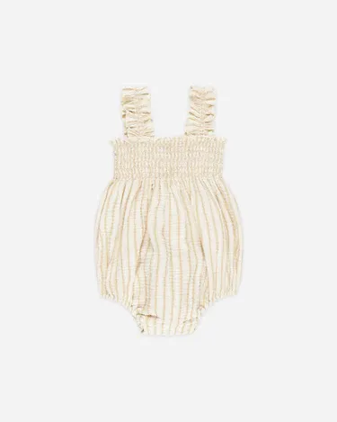 RYLEE &amp; CRU JULIA ROMPER MARIGOLD STRIPE