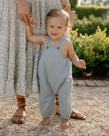 RYLEE &amp; CRU CARGO BABY OVERALL OCEAN