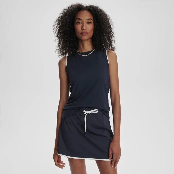 Varley archer mid rise skort 13.5 blue nights