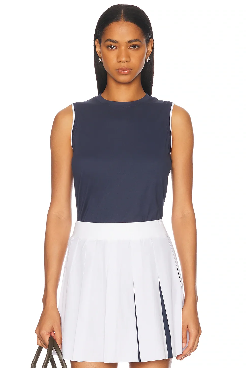 Varley arton performance tank blue nights / white