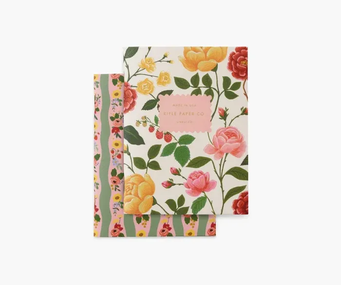 Riffle Paper Pair of 2 Roses Pocket Notebooks