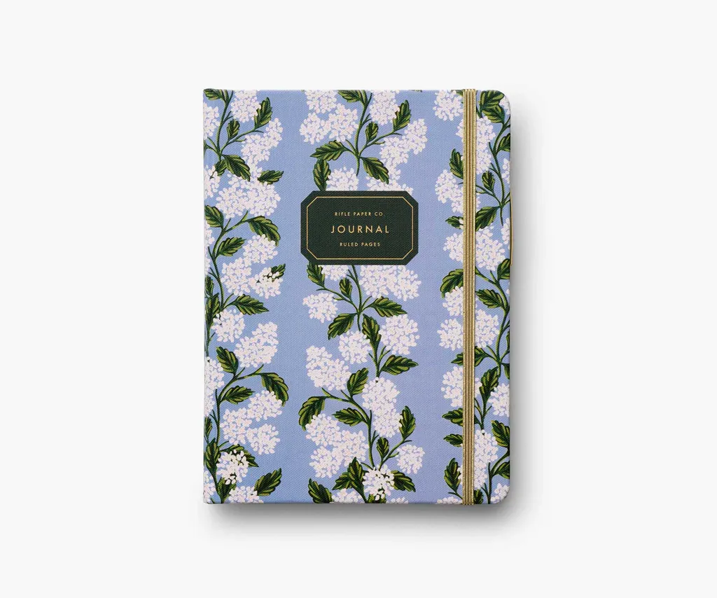 Riffle Paper Hydrangea Journal with Pen