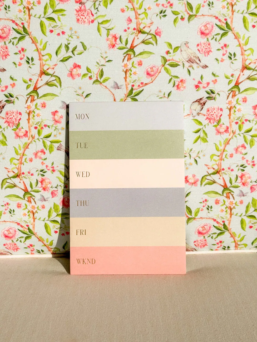 Riffle Paper Muted Color Block Weekly Memo Notepad