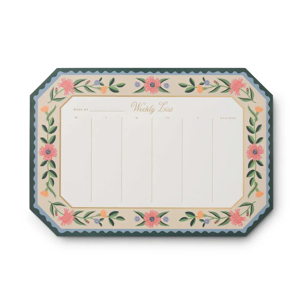 Riffle Paper Aster Weekly Desk Pad