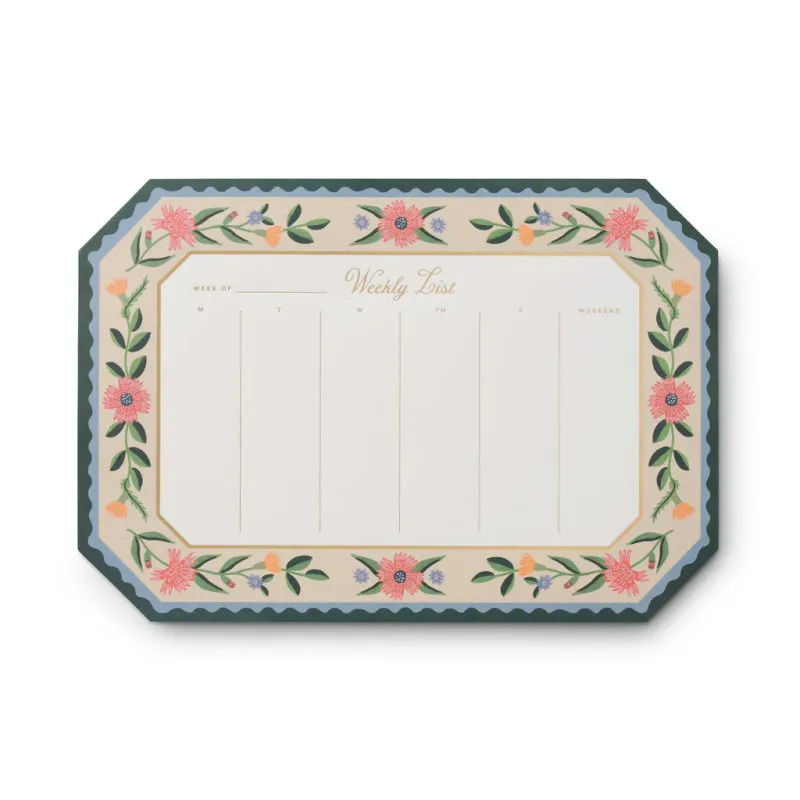 Riffle Paper Aster Weekly Desk Pad
