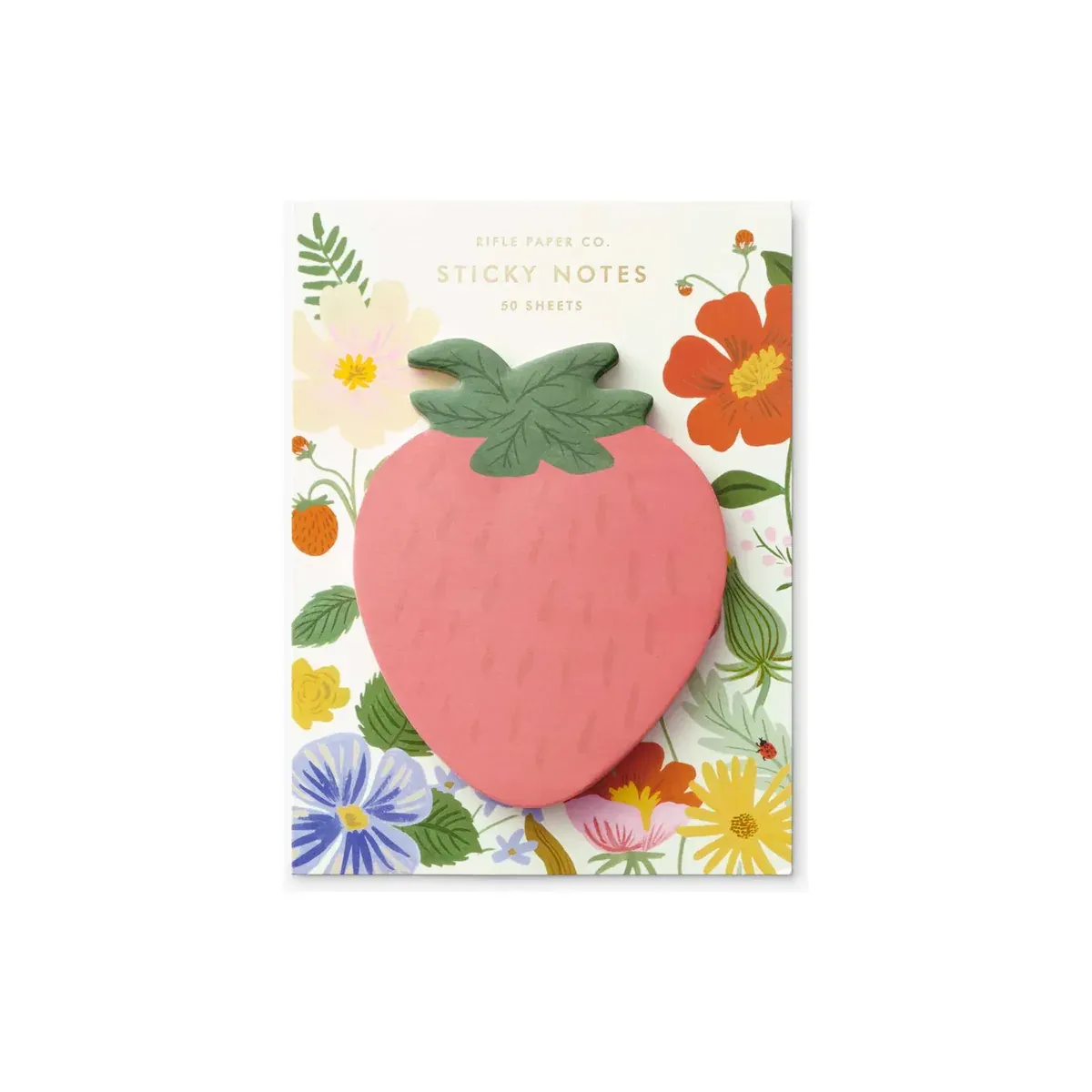 Riffle Paper Strawberry Sticky Notes