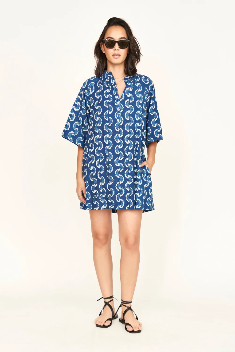 Mirth Faro Short Dress Indigo Orchard Road
