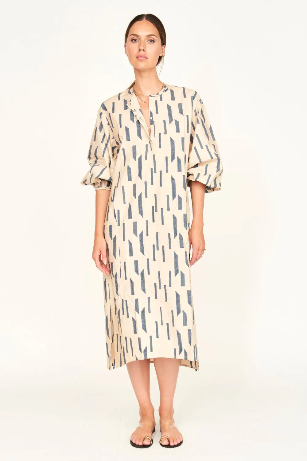 Mirth Kona Caftan Parchment Rainfall