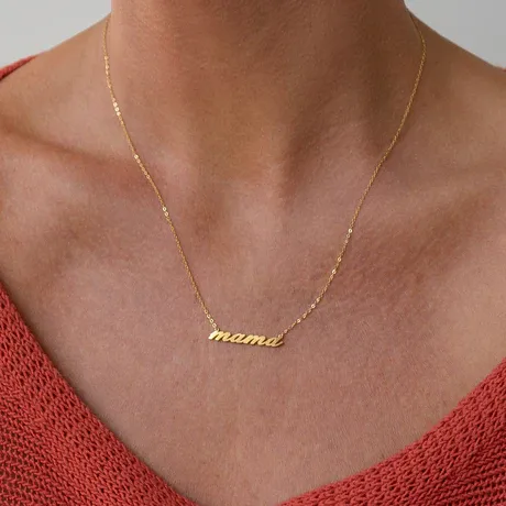 Thatch Mama Script Necklace