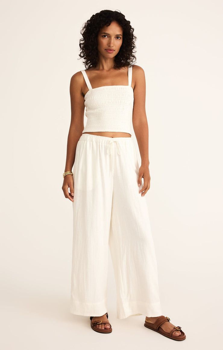 Z Supply Easton Linen Pant White