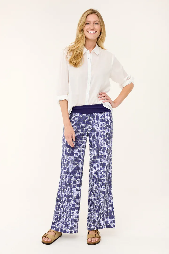 HIHO MARIGOT ROLL DOWN PANT - SKIPPER BLUE BOW