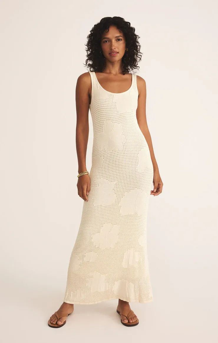 Z Supply Praya Fleur Maxi Dress Natural