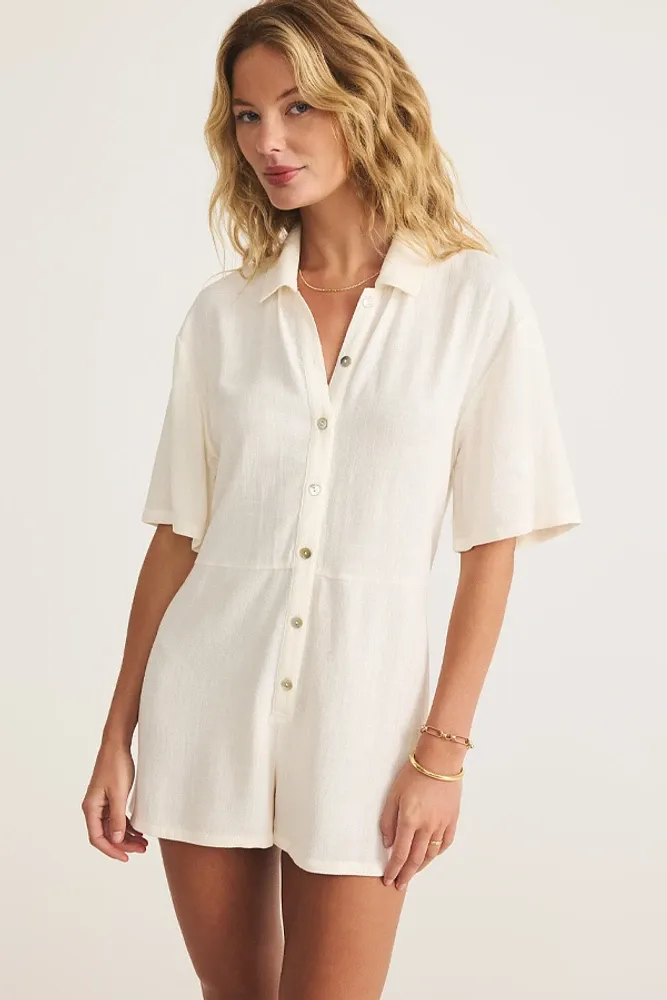 Z Supply Marcell Romper Sea Salt