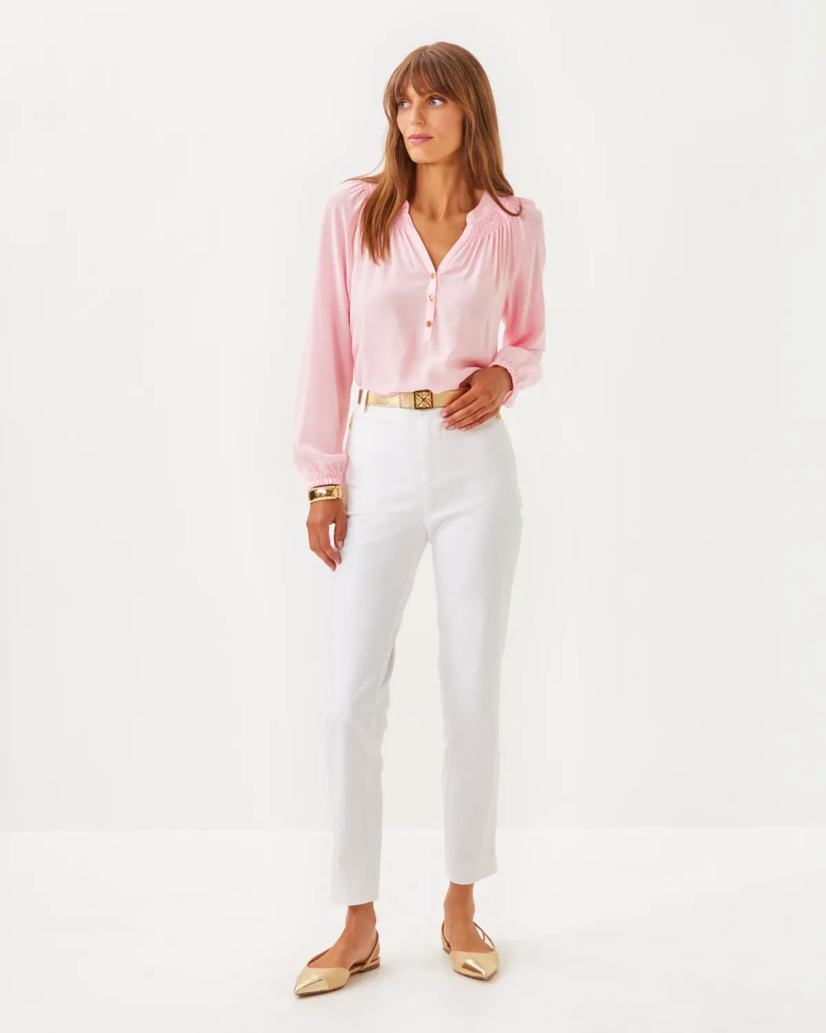 LILLY PULITZER ELSA TOP PINK MUSE