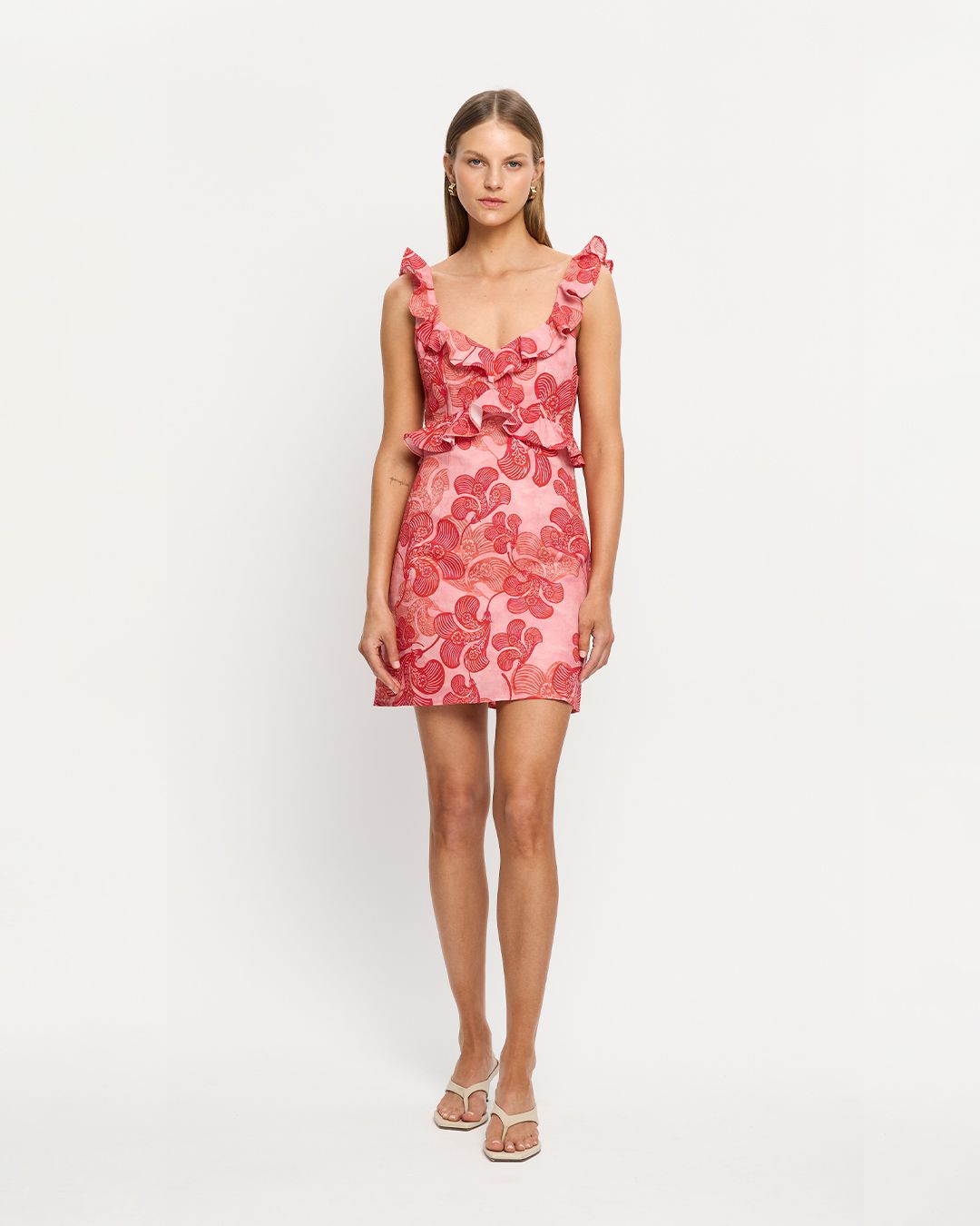 Kivari Riviera Ruffle Mini Dress