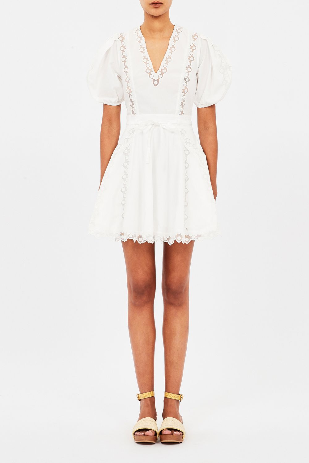 Ulla Johnson Camila Short Sleeve Mini Dress PRISTINE