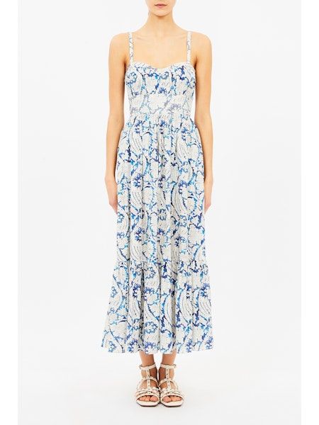 Ulla Johnson Nadine Cami Midi Dress CIEL