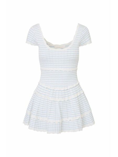 LOVE SHACK FANCY ELISAVETTE DRESS SAILOR STRIPES