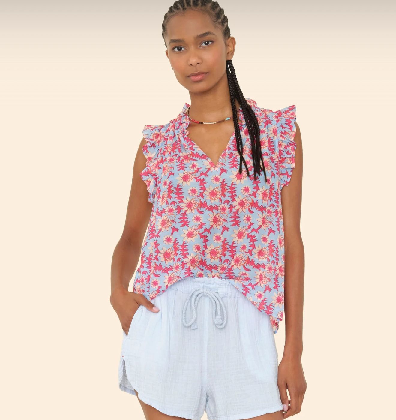 Xirena Bex Top Cornflower Blue