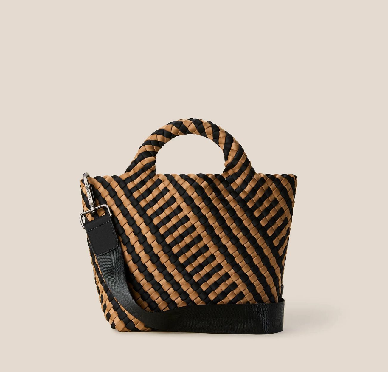 NAGHEDI ST BARTHS SMALL TOTE GRAPHIC STRIPE, Color: RAVENNA