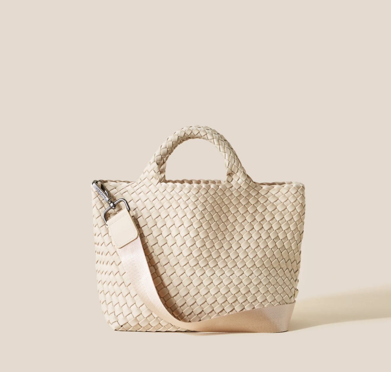 NAGHEDI ST BARTHS SMALL TOTE, Color: ECRU
