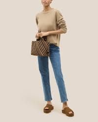 NAGHEDI ST BARTHS SMALL TOTE GRAPHIC STRIPE