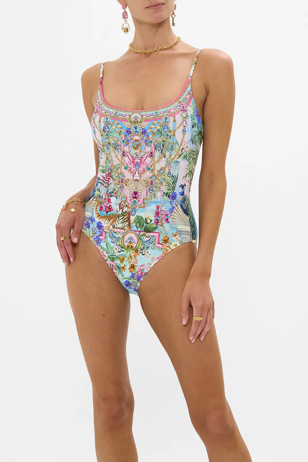 CAMILLA SCOOP NECK ONE PIECE SPIRIT OF SANTA MARIA