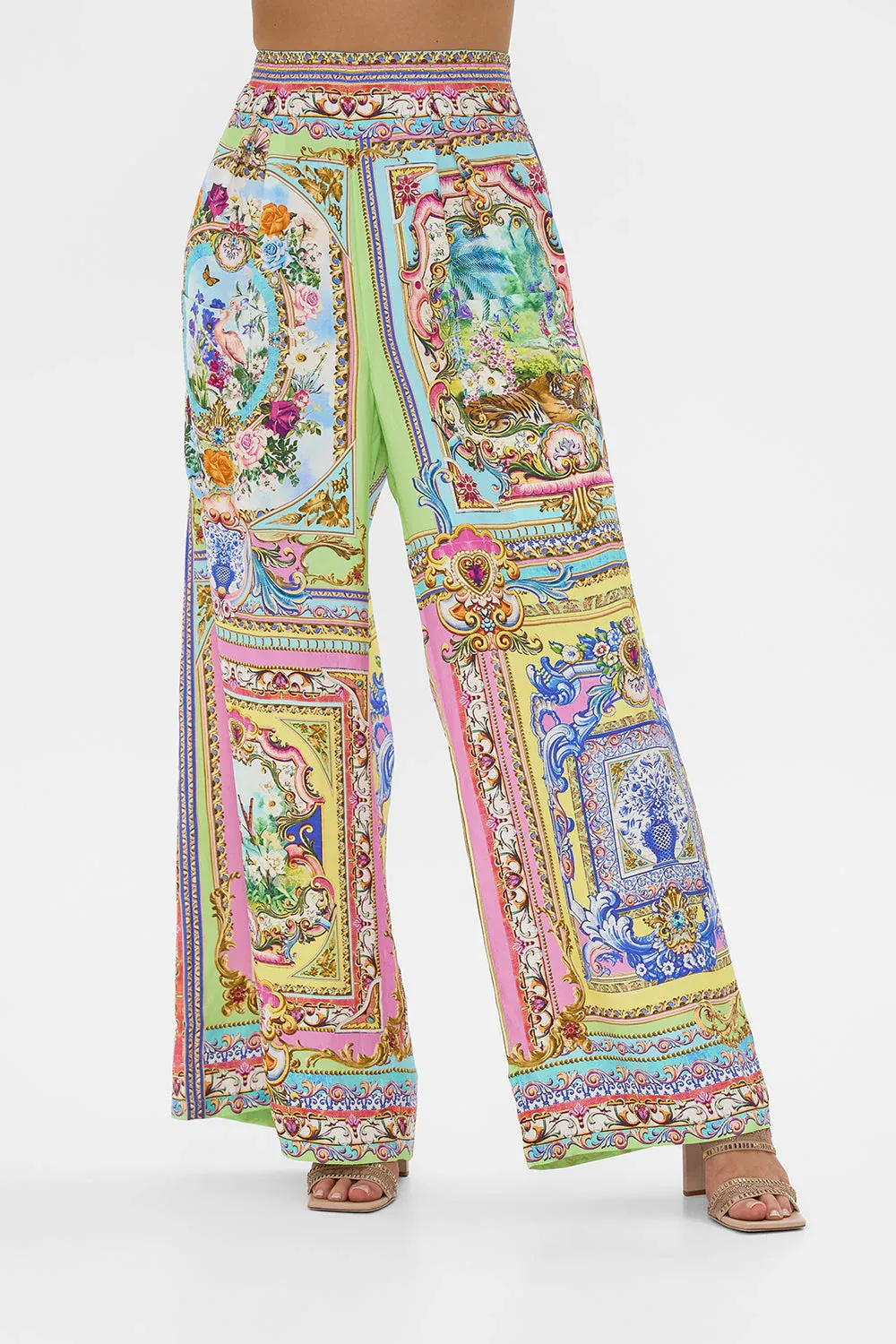 CAMILLA WIDE LEG TROUSER WITH FRONT POCKETS SPIRIT OF SANTA MARIA