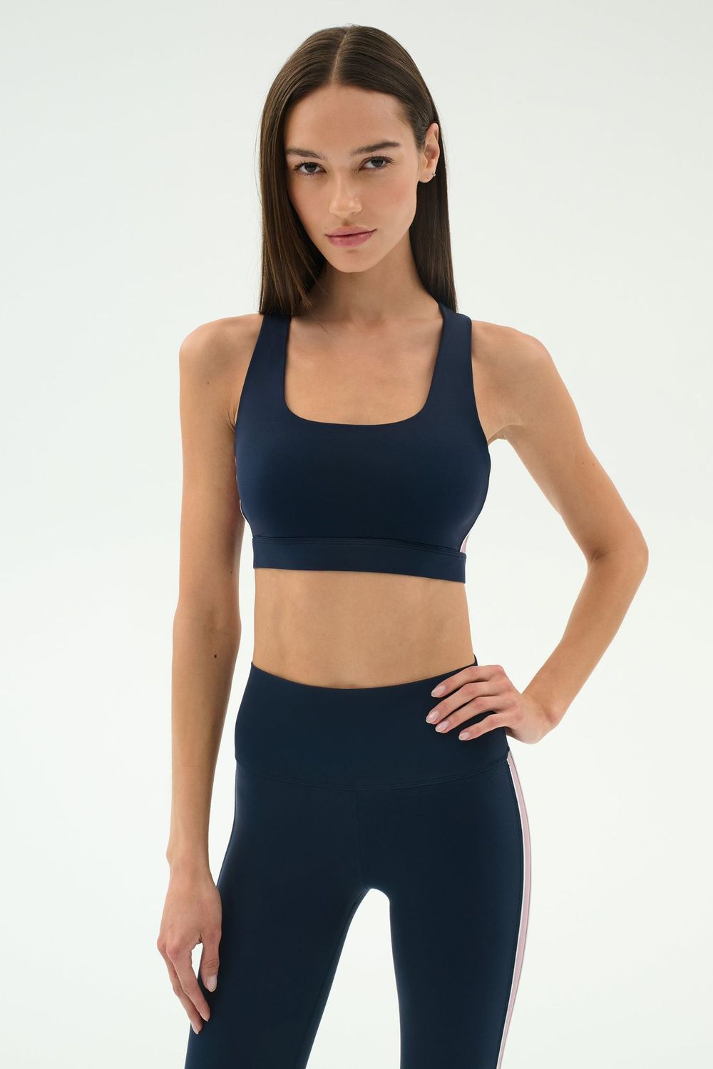 SPLITS 59 LEXI RIGOR BRA INDIGO/BLUSH