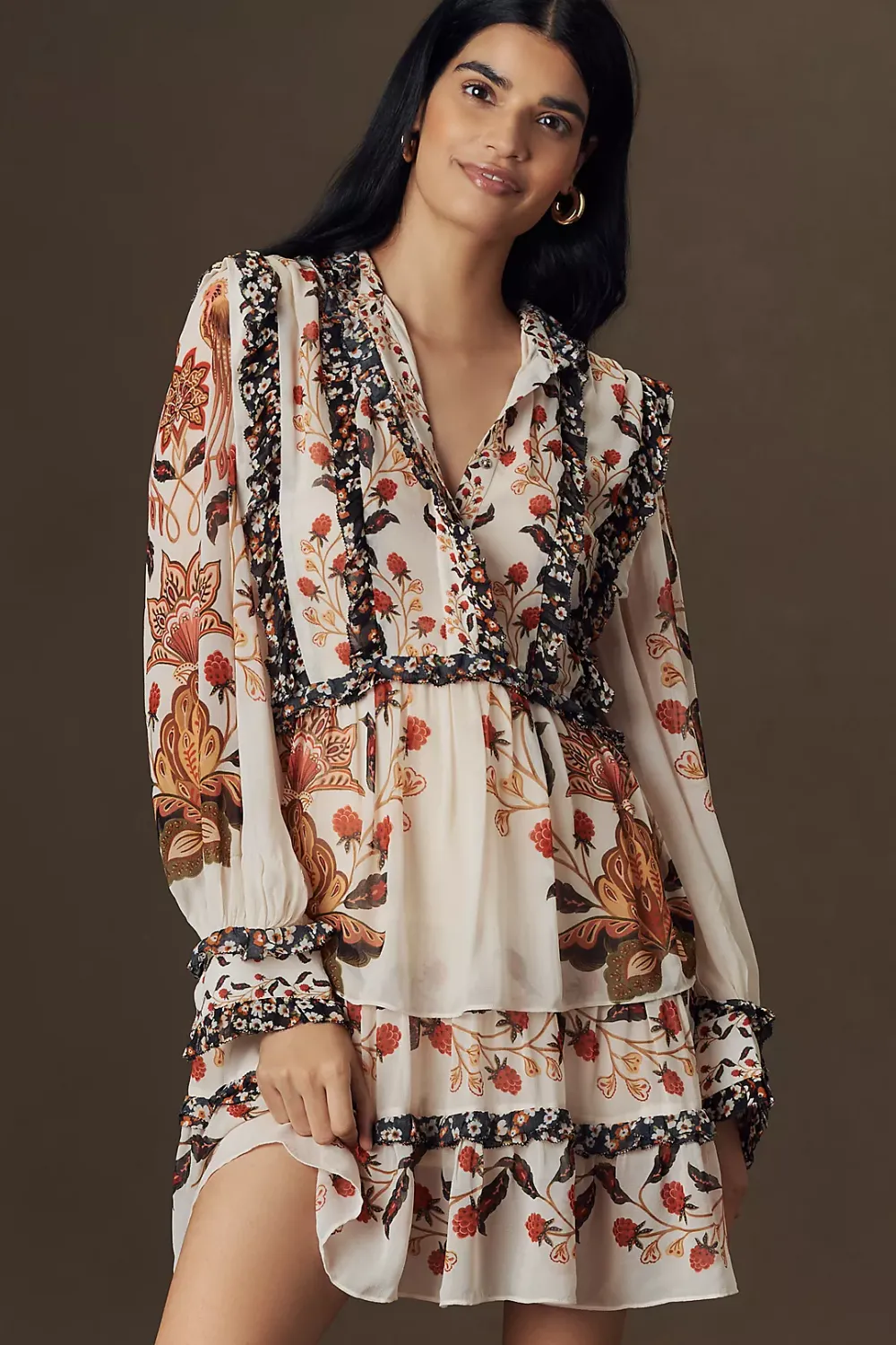 farmrio cream berry garden mini dress FARM Rio Berry Garden Cream Mini Dress
