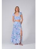 POUPETTE ST BARTH LONG SKIRT CARLA V BLUE PADANG