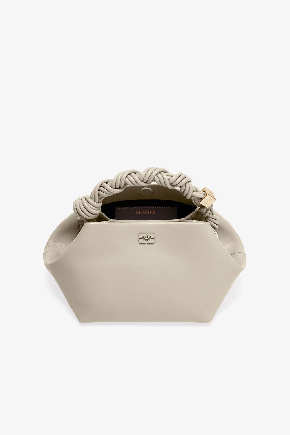 GANNI BOU BAG SMALL OYSTER GRAY