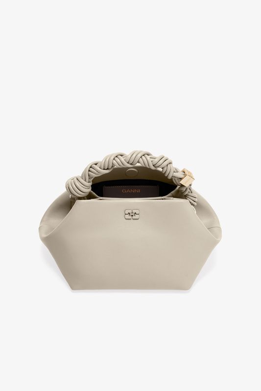GANNI BOU BAG SMALL OYSTER GRAY
