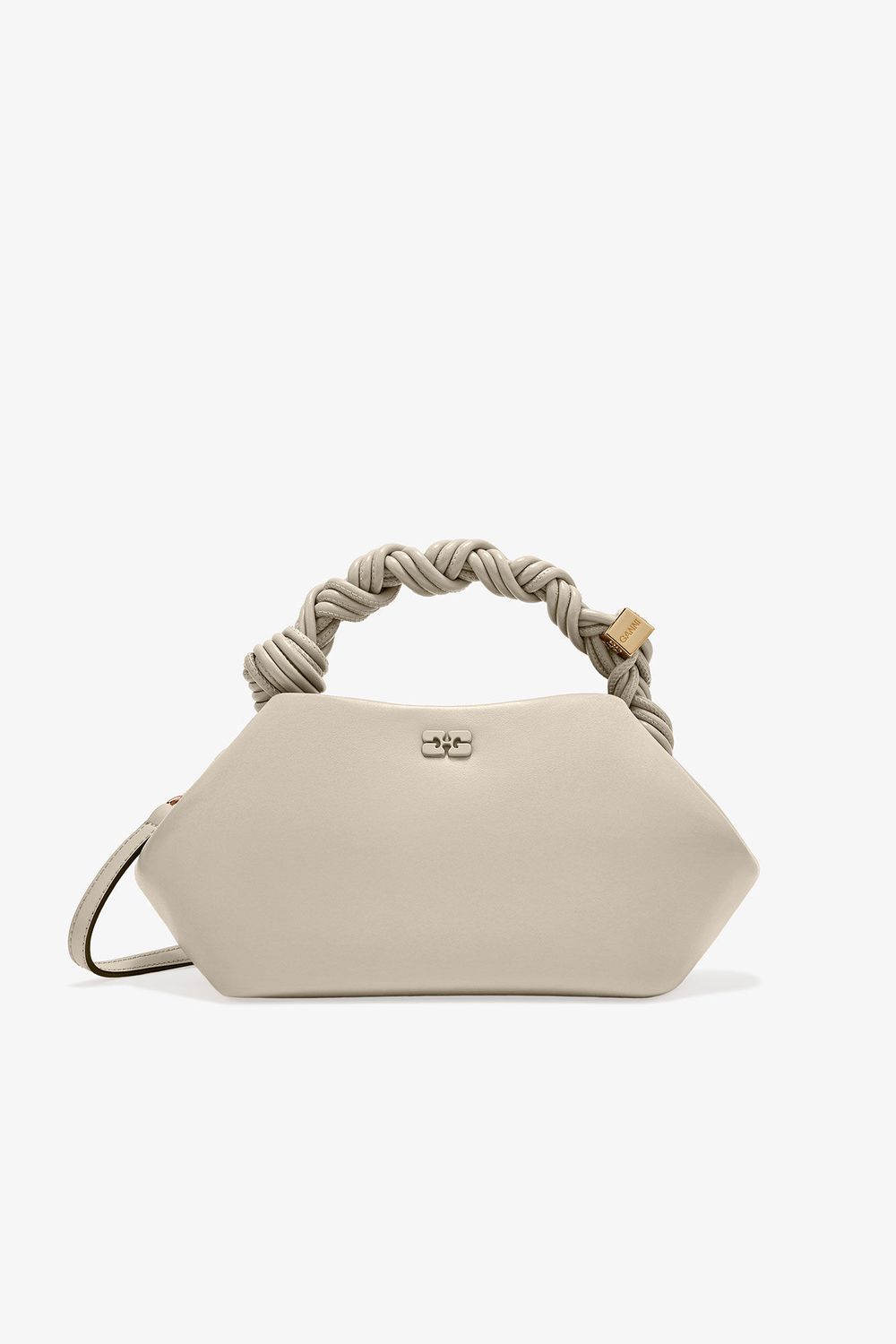 GANNI BOU BAG MINI OYSTER GRAY