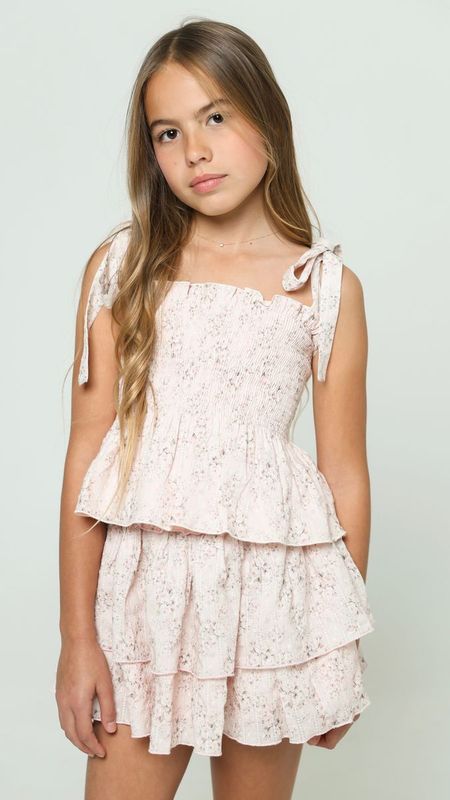 Summer Loving Gigi-Top-In-Pink-Mini-Roses